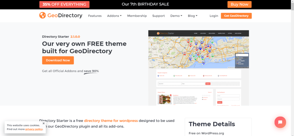 Best free directory theme WordPress - Directory Starter