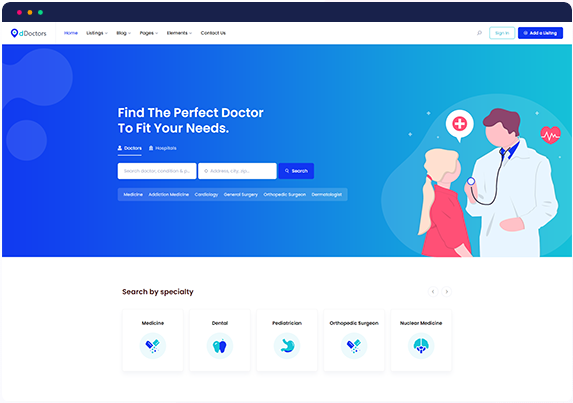 doctor directory wordpress theme-dDoctors