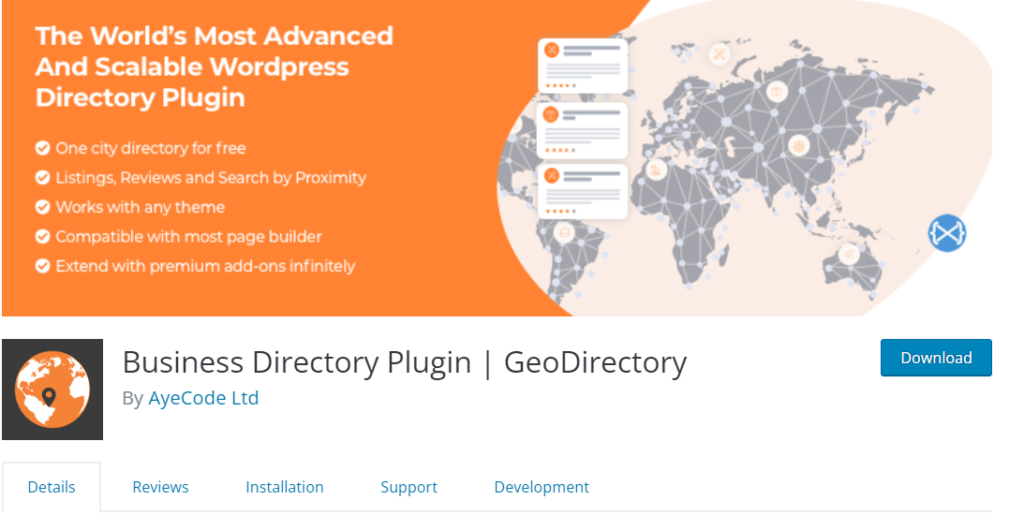 Connections Business Directory Plugin-GeoDirectory