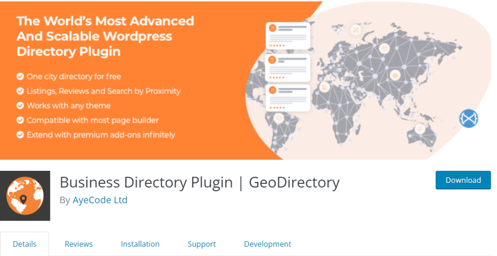 Business directory plugin for WordPress- GeoDirectory