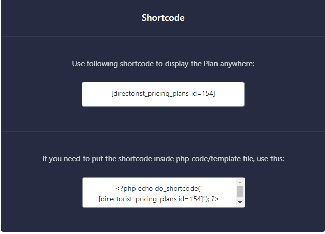 WooCommerce Pricing Plans Shortcodes