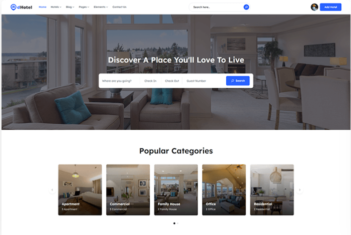Hotel Directory theme- dHotel