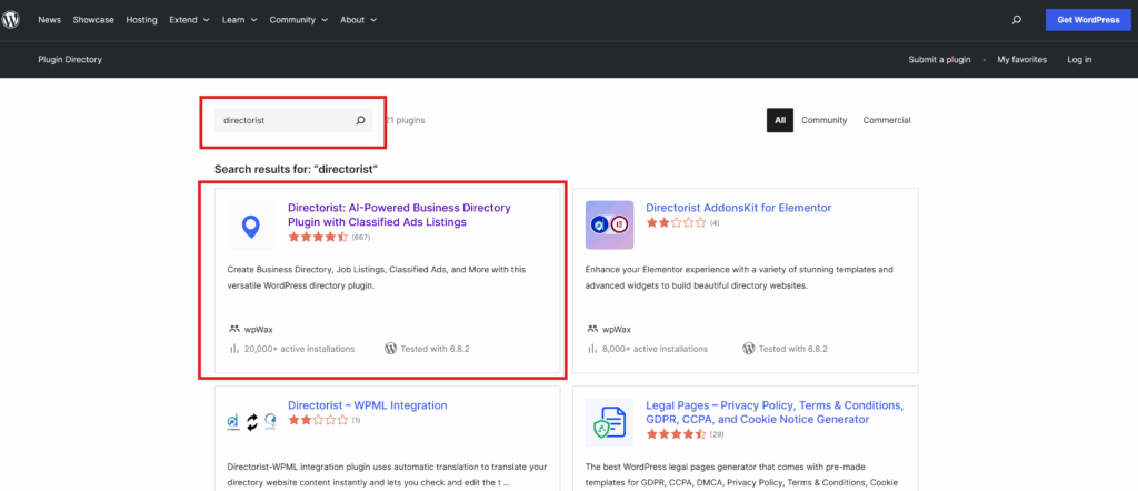 wordpress directory plugin download
