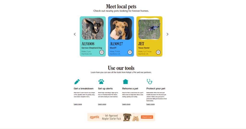 Local Classifieds for Pet Adoption