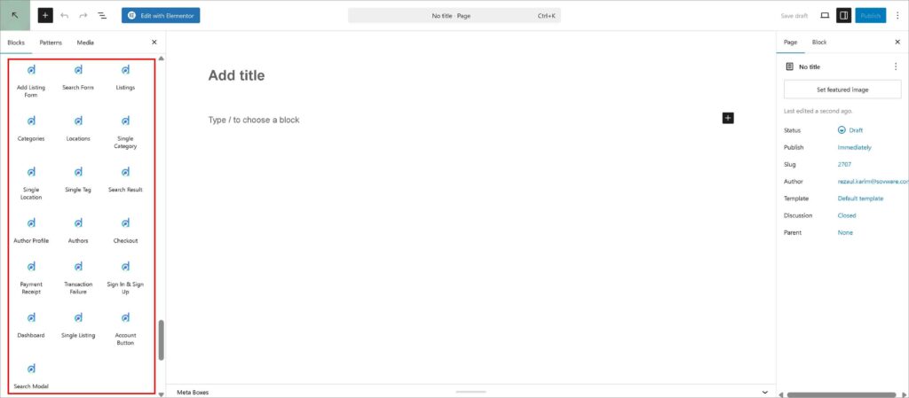 Customize your homepage with gutenberg blocks