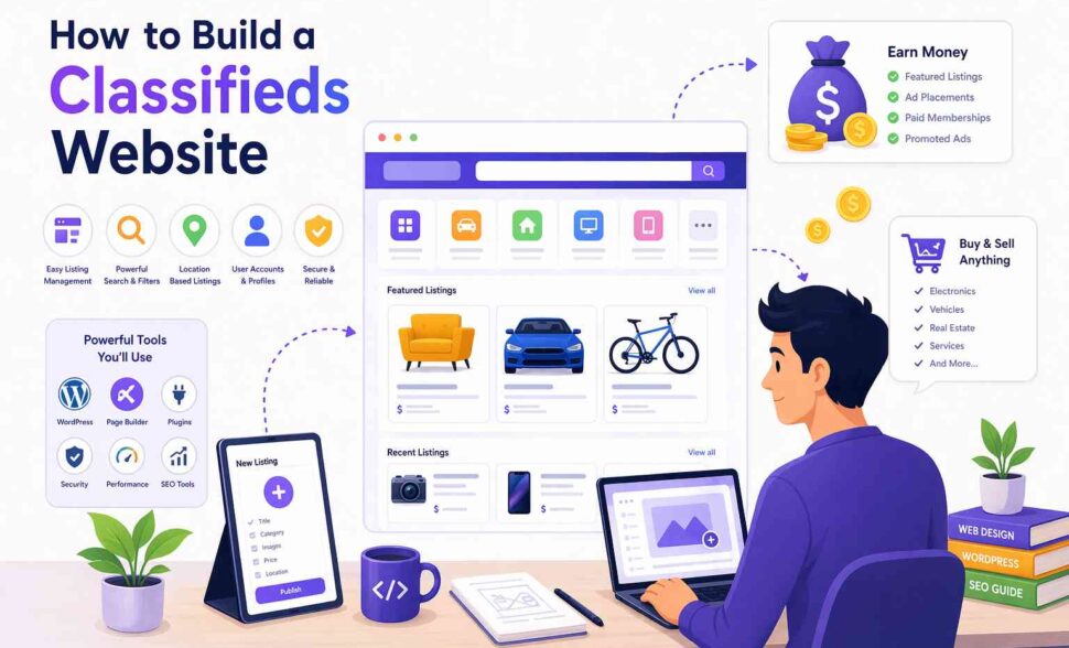how to build a classifieds website