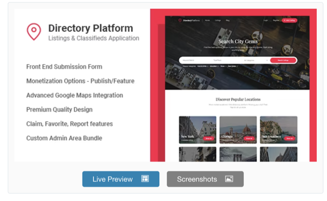 Directory Platform - Listings & Classifieds