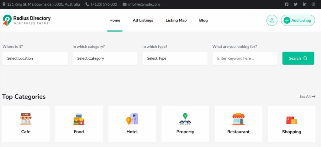 Radius Directory