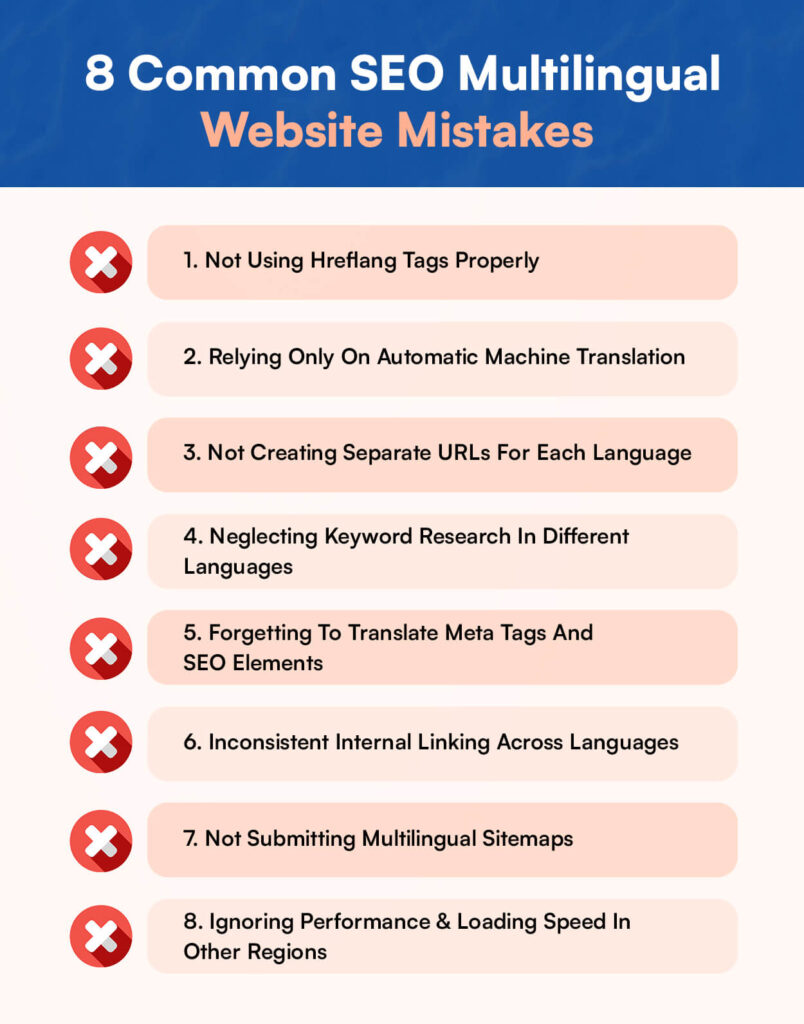 common seo multilingual website mistakes