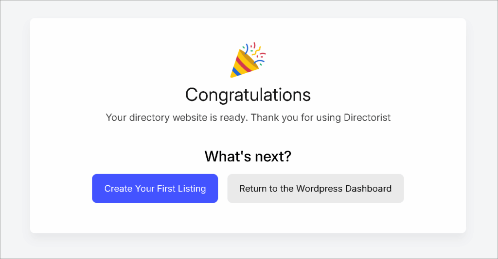 Directorist Setup Wizard 5