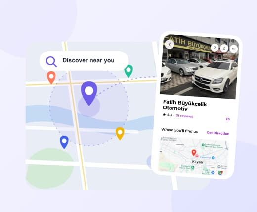 Directorist App map discovery preview