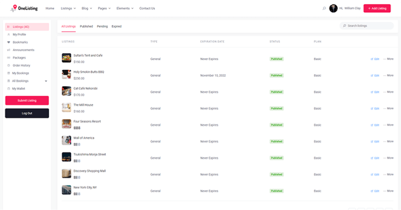 Modern User Dashboard