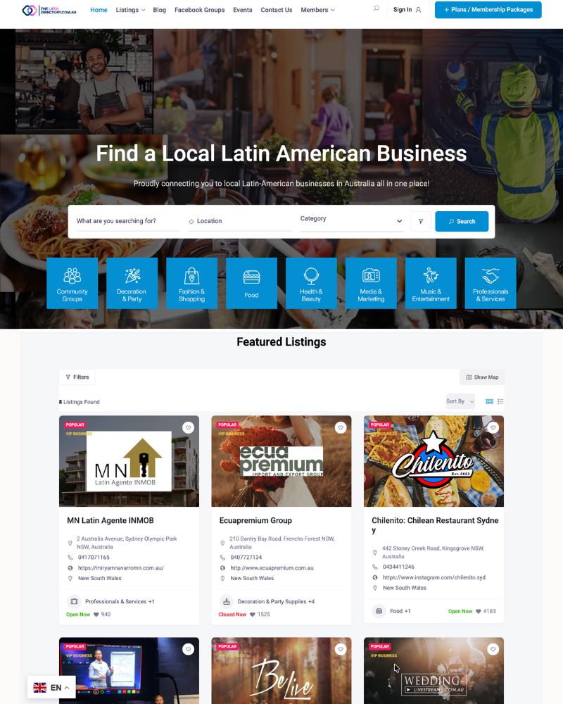 The Latin Directory