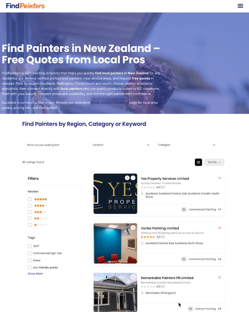 Find Painters NZ